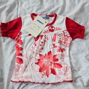 NFINITY Red and White Kids Tee